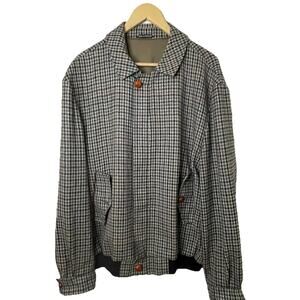 VTG Tuttle Golf Blouson Bomber Jacket Herringbone Wool Tweed England Elegant XL
